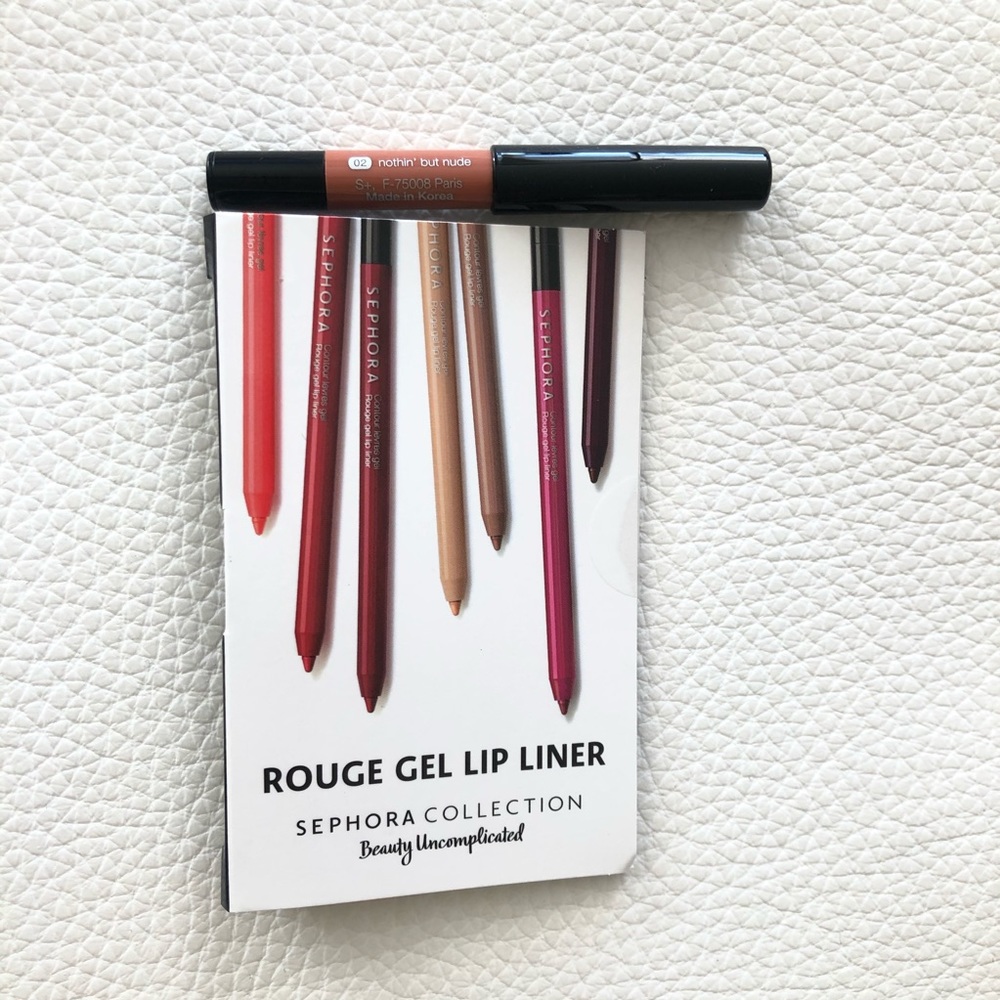 2X Sephora new Gel Mini Lipliner in 02 Nothing But Nude - Picture 3 of 6